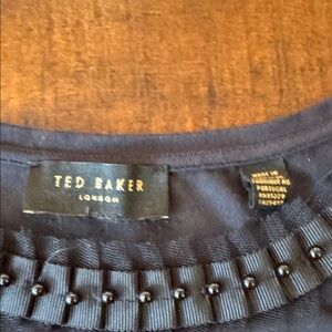 Ted Baker Black Short Sleeve Top